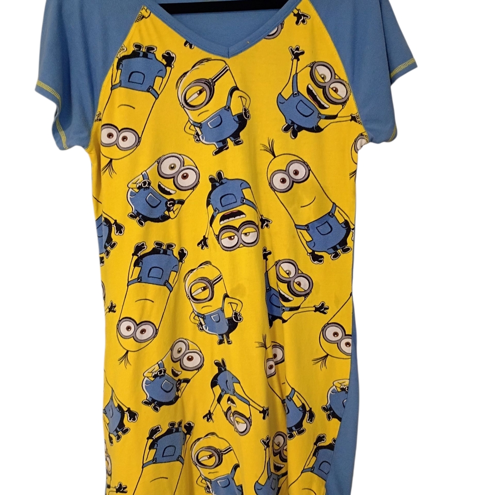 Minion-Themed Kids Nightgown - Blue and Yellow